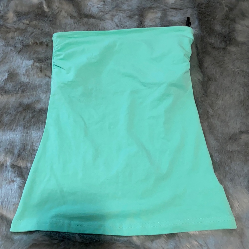 H&M Basic Green Tube Top